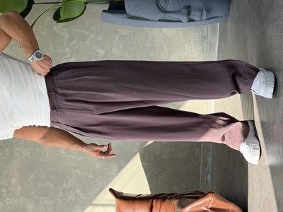 PREMIUM TENSEL BAGGY PANTOLON KAHVERENGİ