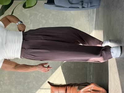 PREMIUM TENSEL BAGGY PANTOLON KAHVERENGİ