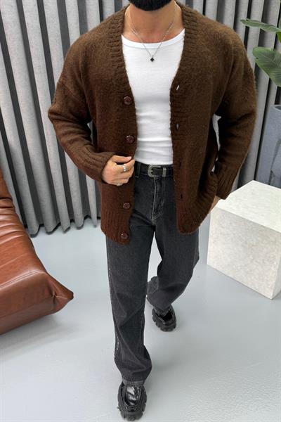 PREMİUM YÜN HIRKA ACI KAHVE