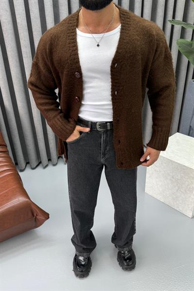 PREMİUM YÜN HIRKA ACI KAHVE