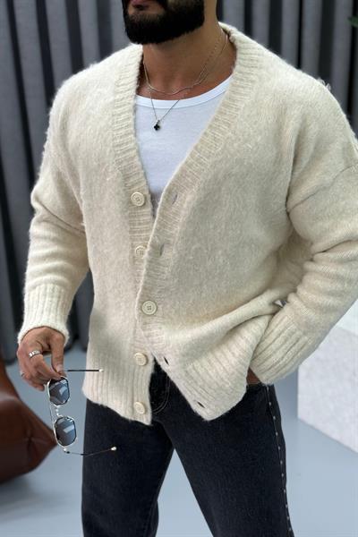 PREMİUM YÜN HIRKA BEJ