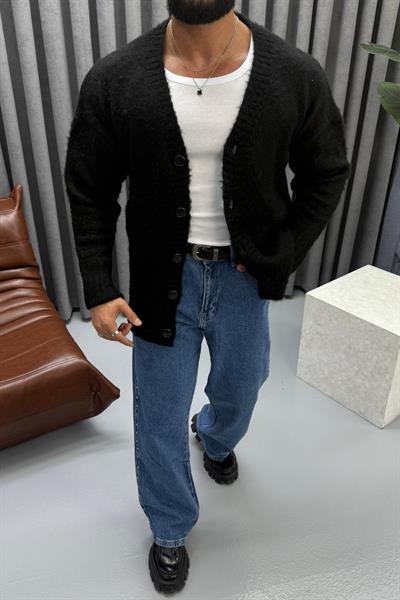 PREMİUM YÜN HIRKA SİYAH