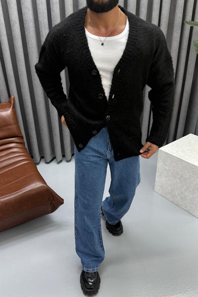 PREMİUM YÜN HIRKA SİYAH