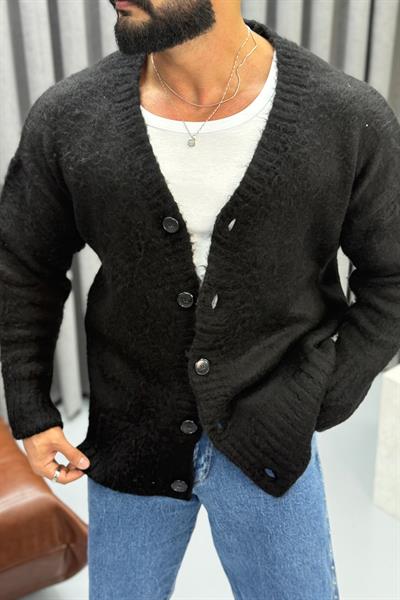 PREMİUM YÜN HIRKA SİYAH