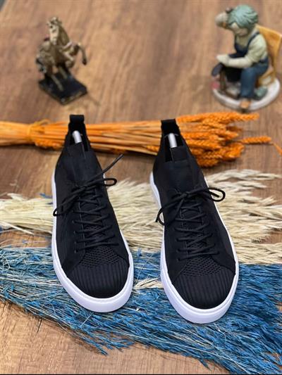 Rahat Kalıp Triko Ayakkabı Siyah