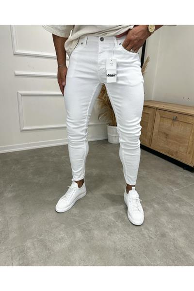 SKİNNY FİT JEAN BEYAZ