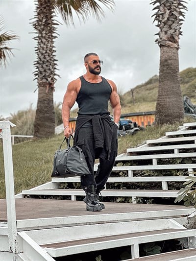 SLİMFİT FULL LİKRALI ATLET SİYAH