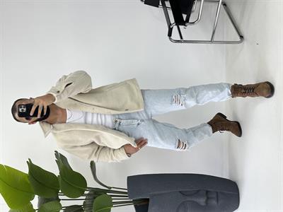 TEDY KUMAŞ CEKET BEJ