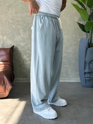 YIKAMALI BAGGY EŞOFMAN ALTI BUZ GRİ