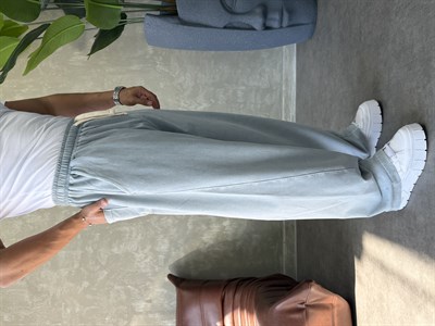 YIKAMALI BAGGY EŞOFMAN ALTI BUZ GRİ