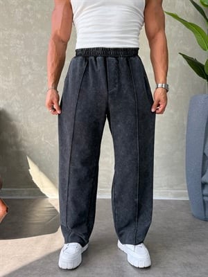 YIKAMALI BAGGY EŞOFMAN ALTI SİYAH