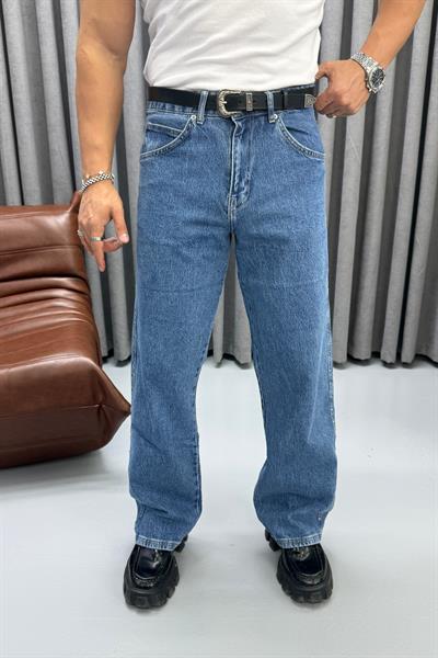 ZIMBA DETAYLI BAGGY JEAN MAVİ