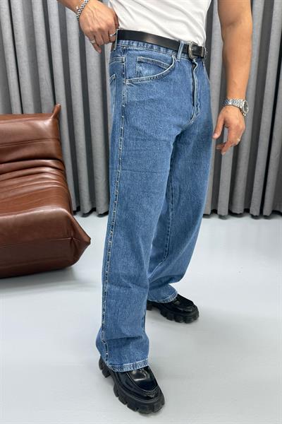 ZIMBA DETAYLI BAGGY JEAN MAVİ