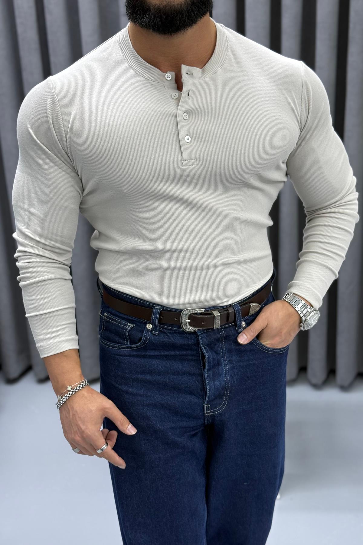 FİTİLLİ ÜÇ DÜĞMELİ BADİ KREM