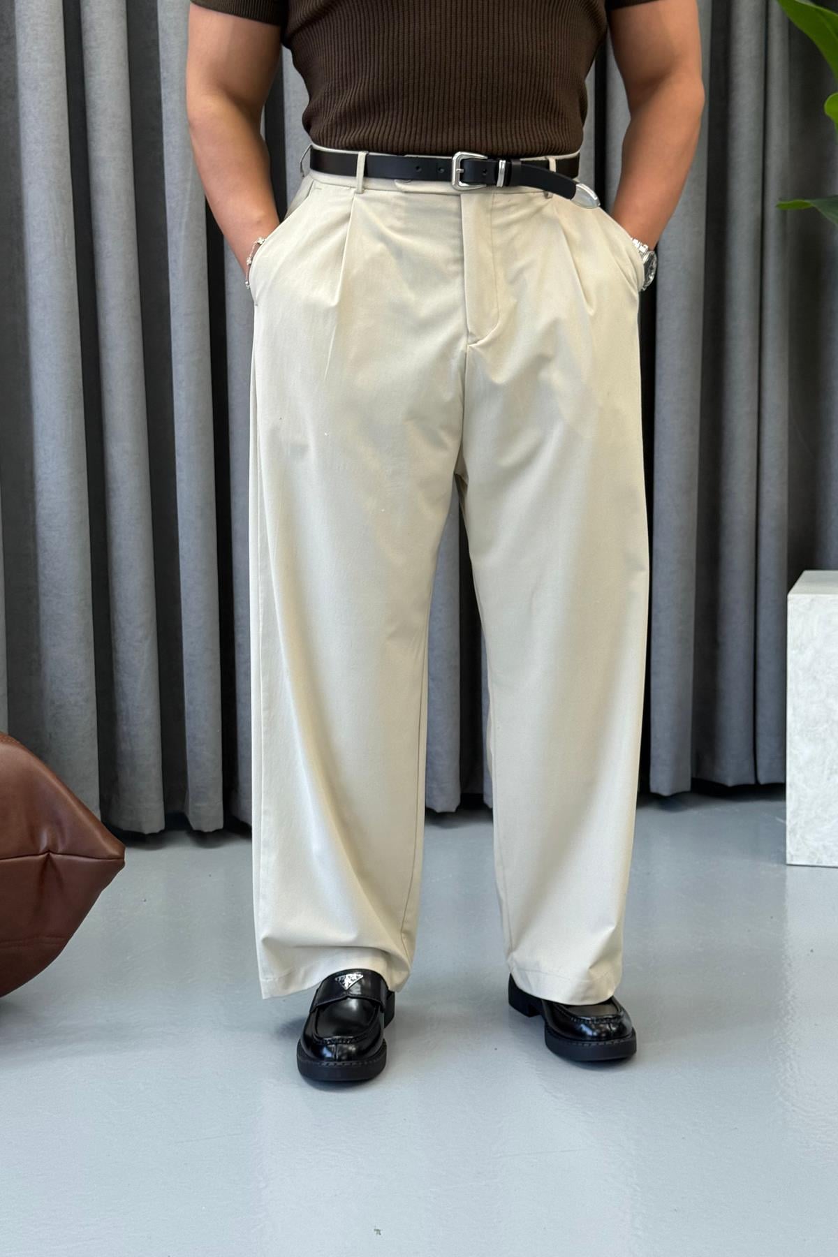 PREMİUM KORE KESİM PANTALON BEJ