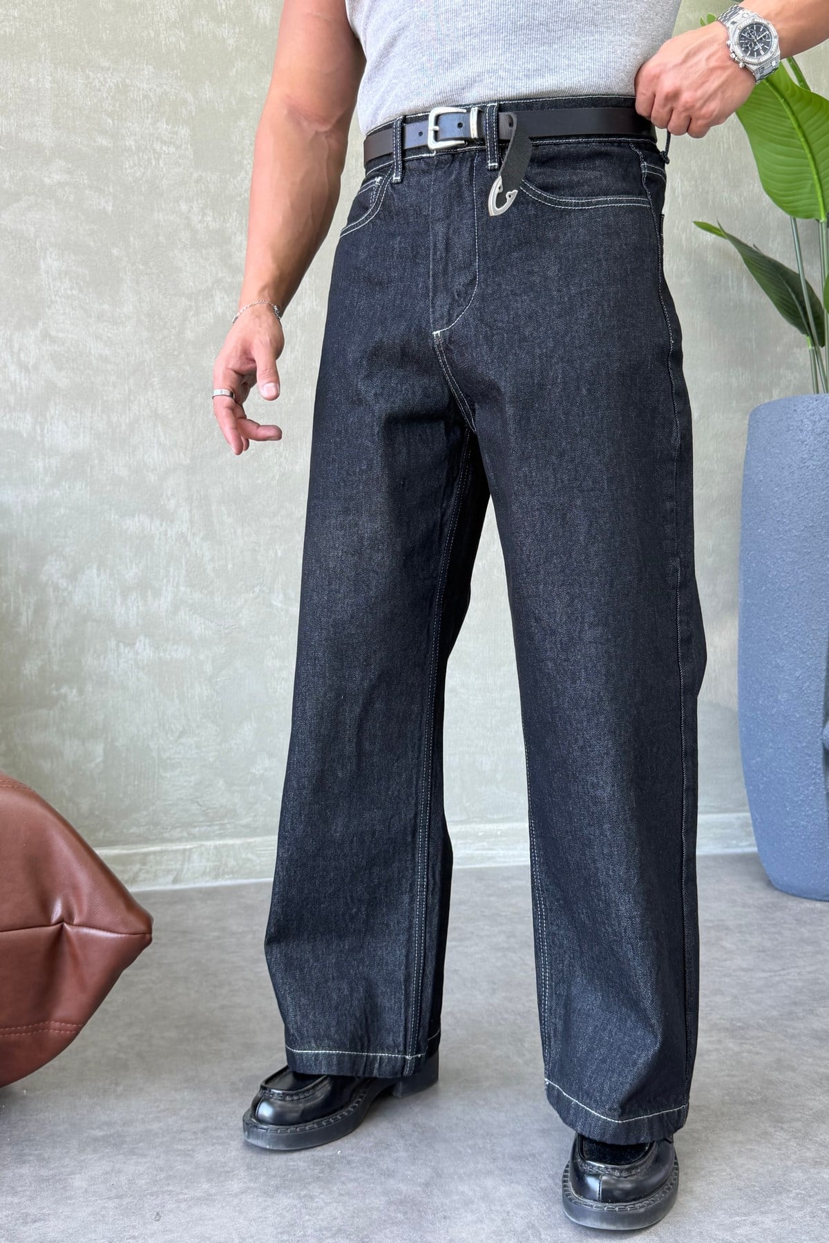 PREMİUM SERİ BAGGY JEAN SİYAH