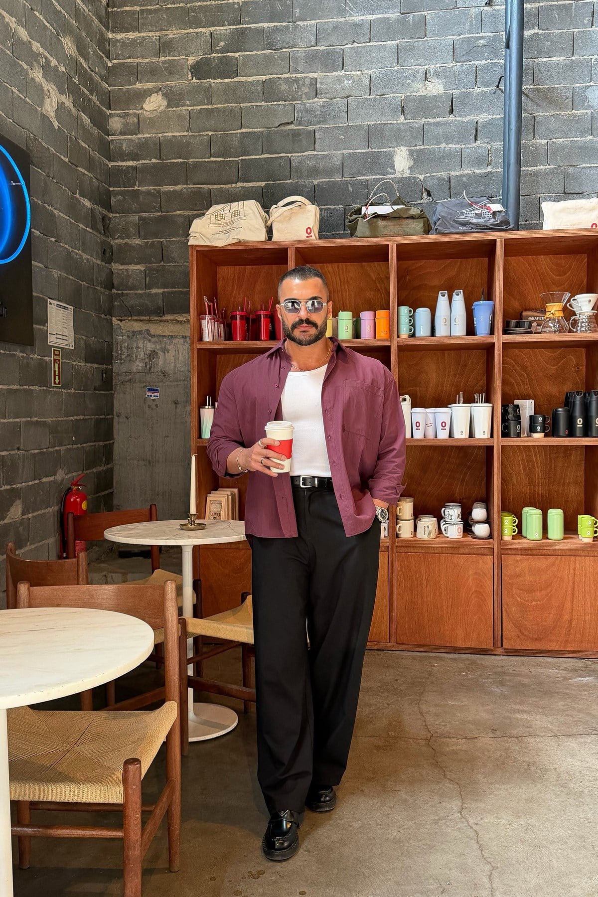 PREMİUM SERİ OVERSİZE CEP DETAYLI GÖMLEK BORDO