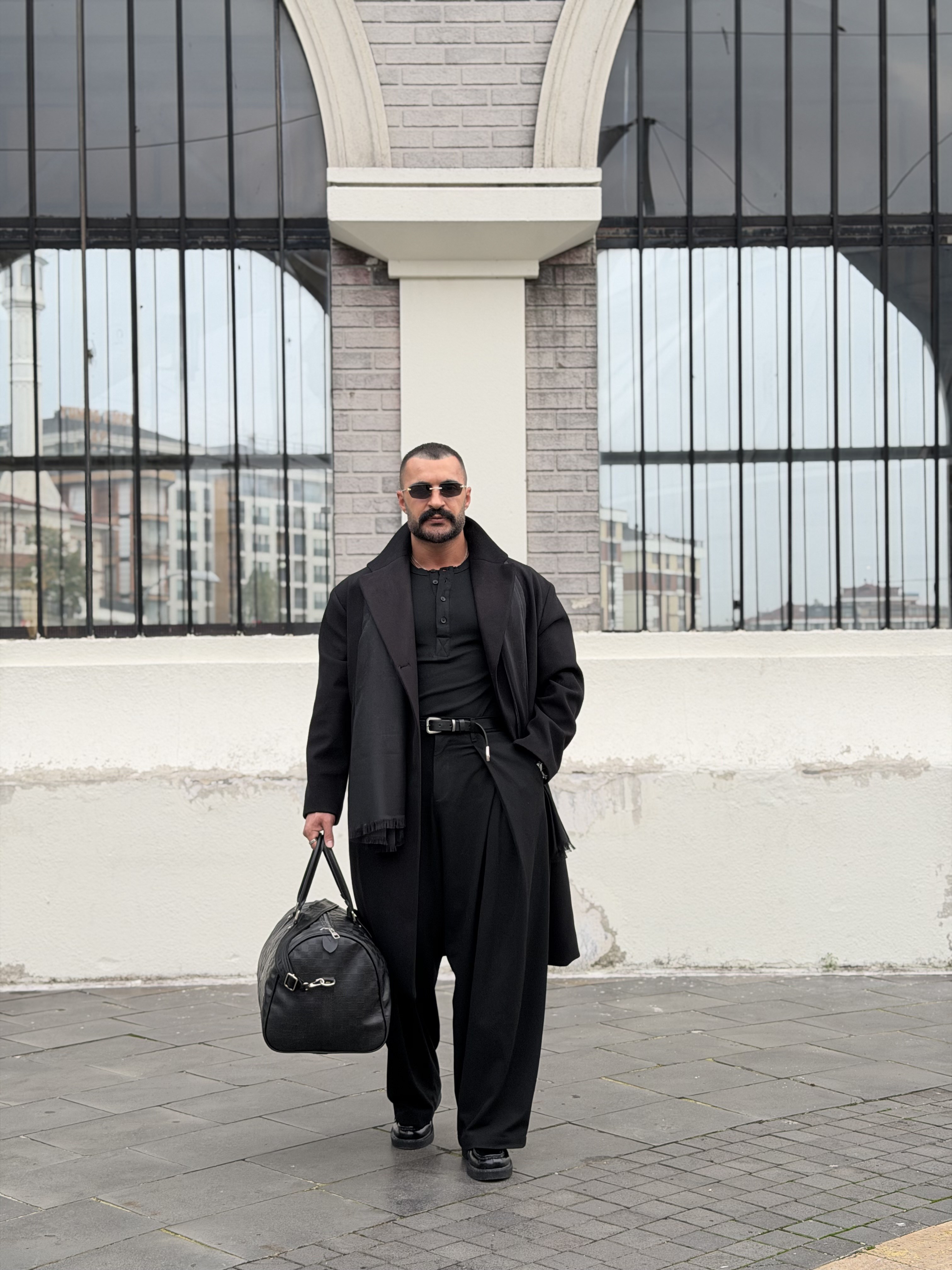 PREMIUM SERİ OVERSIZE KAŞE KABAN SİYAH