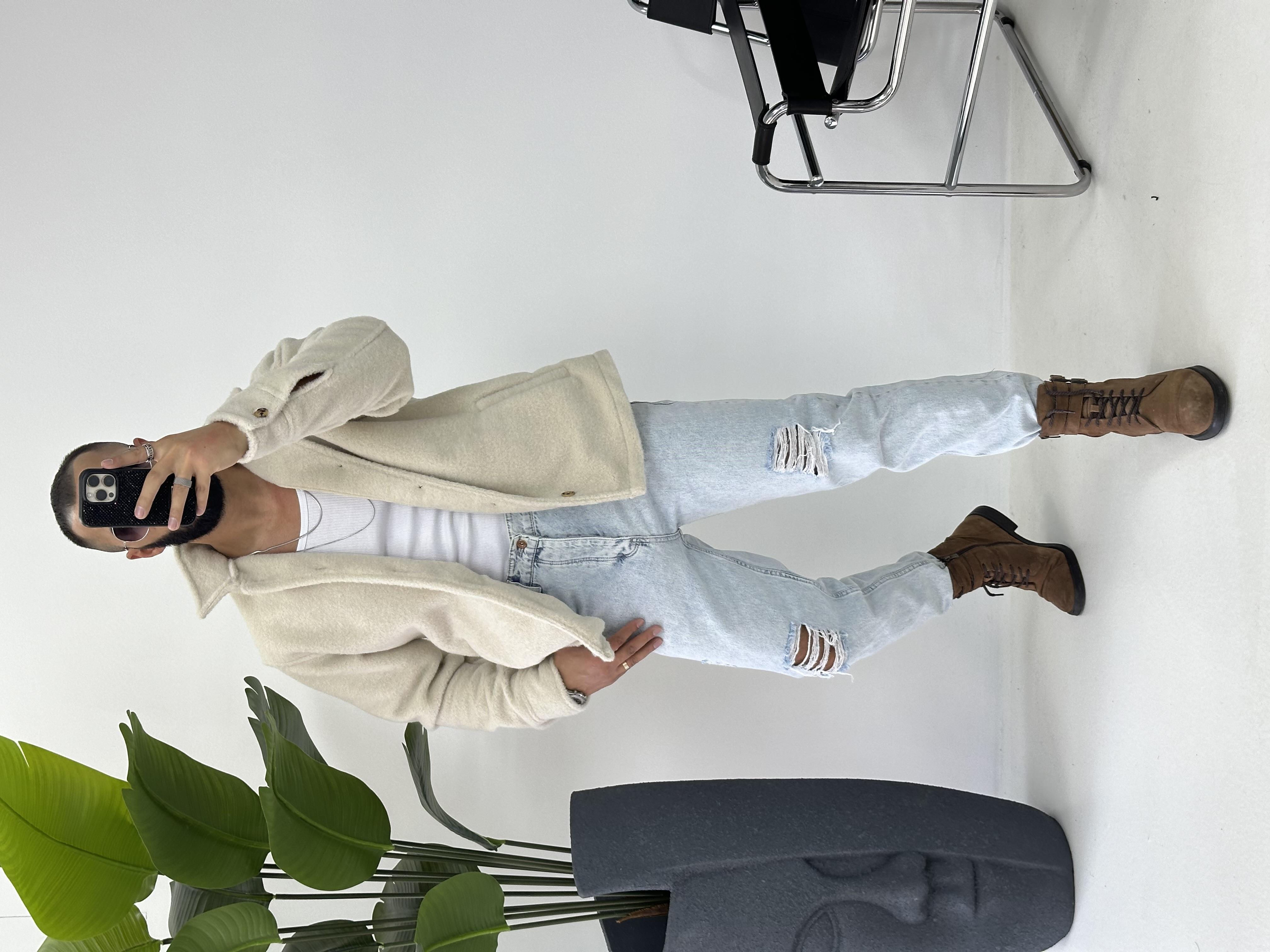 TEDY KUMAŞ CEKET BEJ