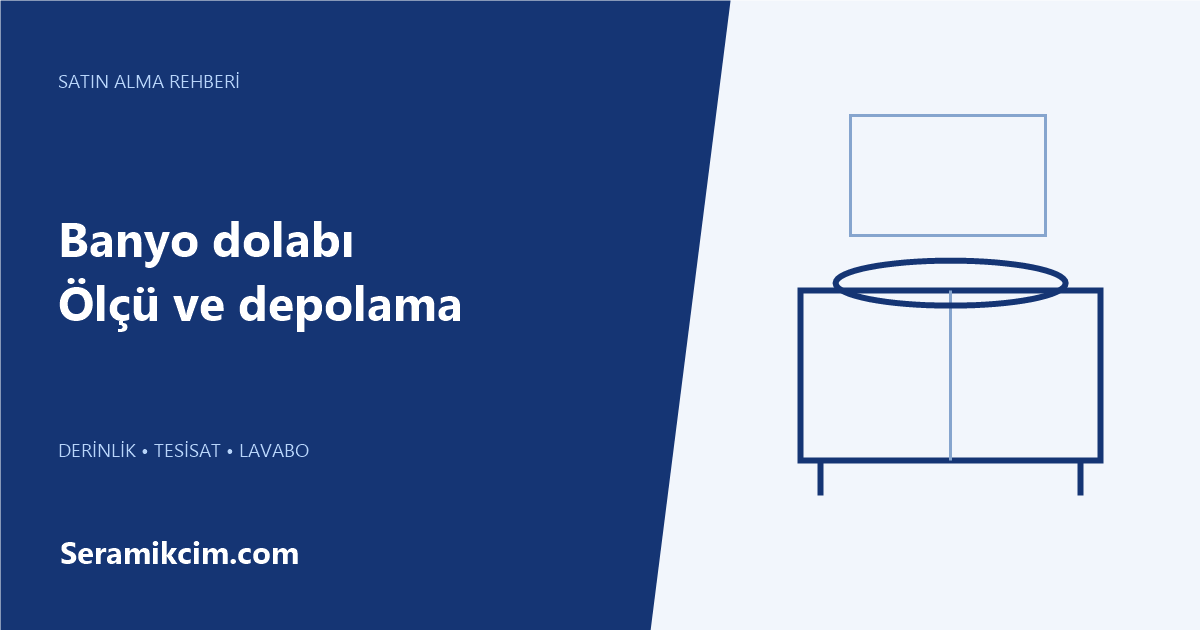 Banyo dolabı — Ölçü ve depolama