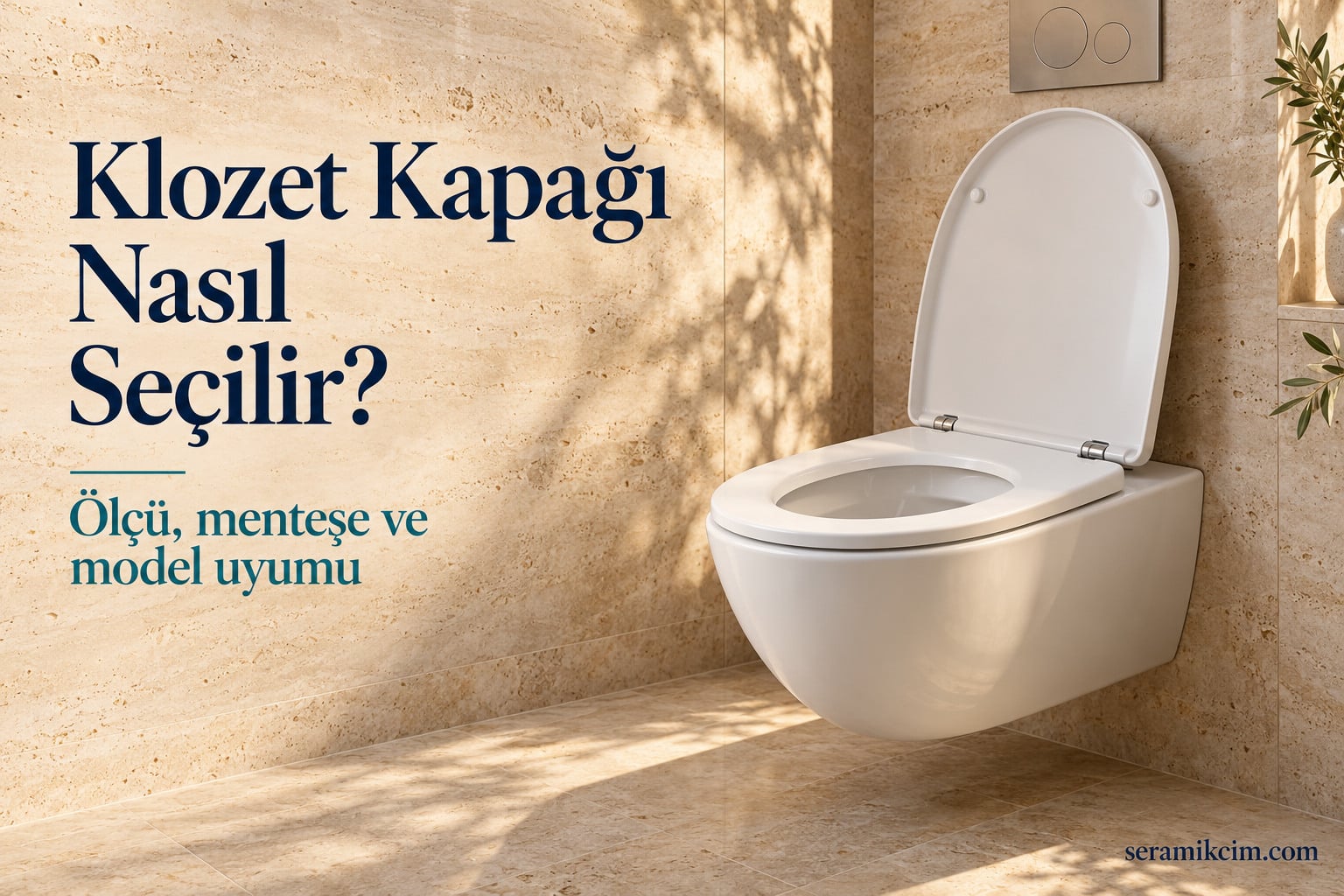 Başlık: Klozet Kapağı Nasıl Seçilir? Ölçü, Menteşe ve Model Uyumu