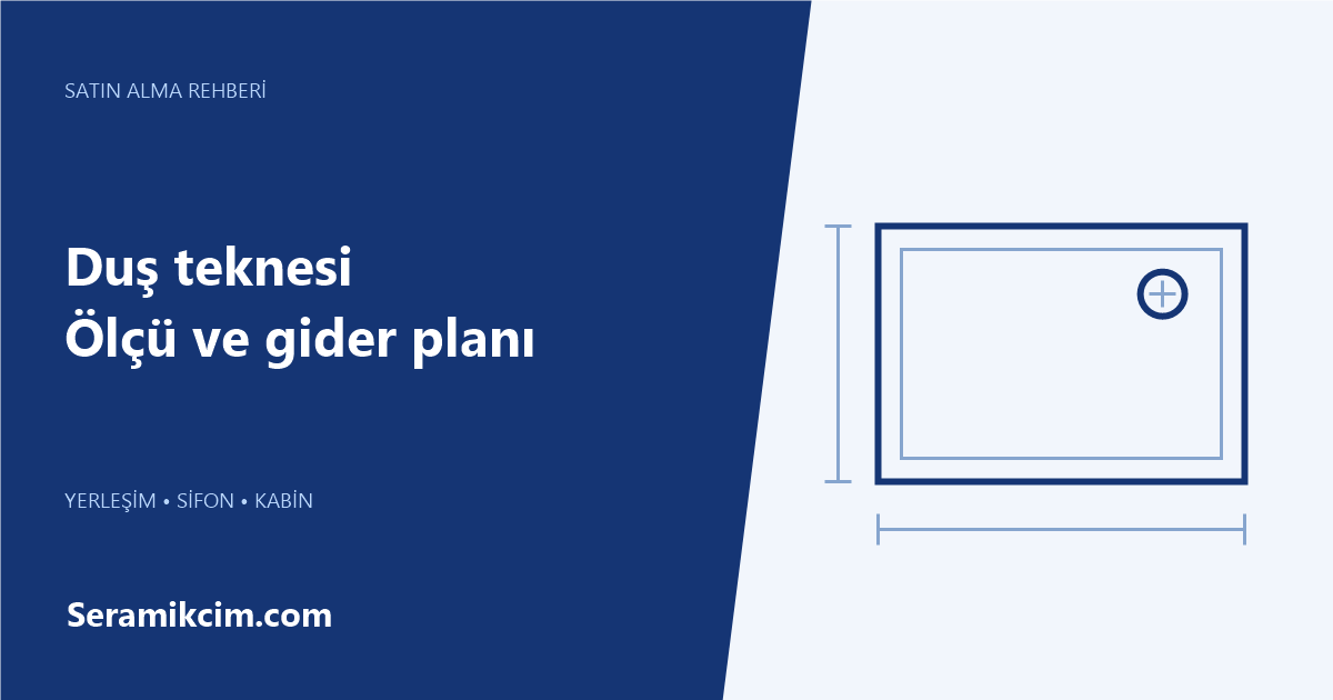 Duş Teknesi Ölçüsü Nasıl Seçilir? Kabin, Gider ve Zemin Rehberi