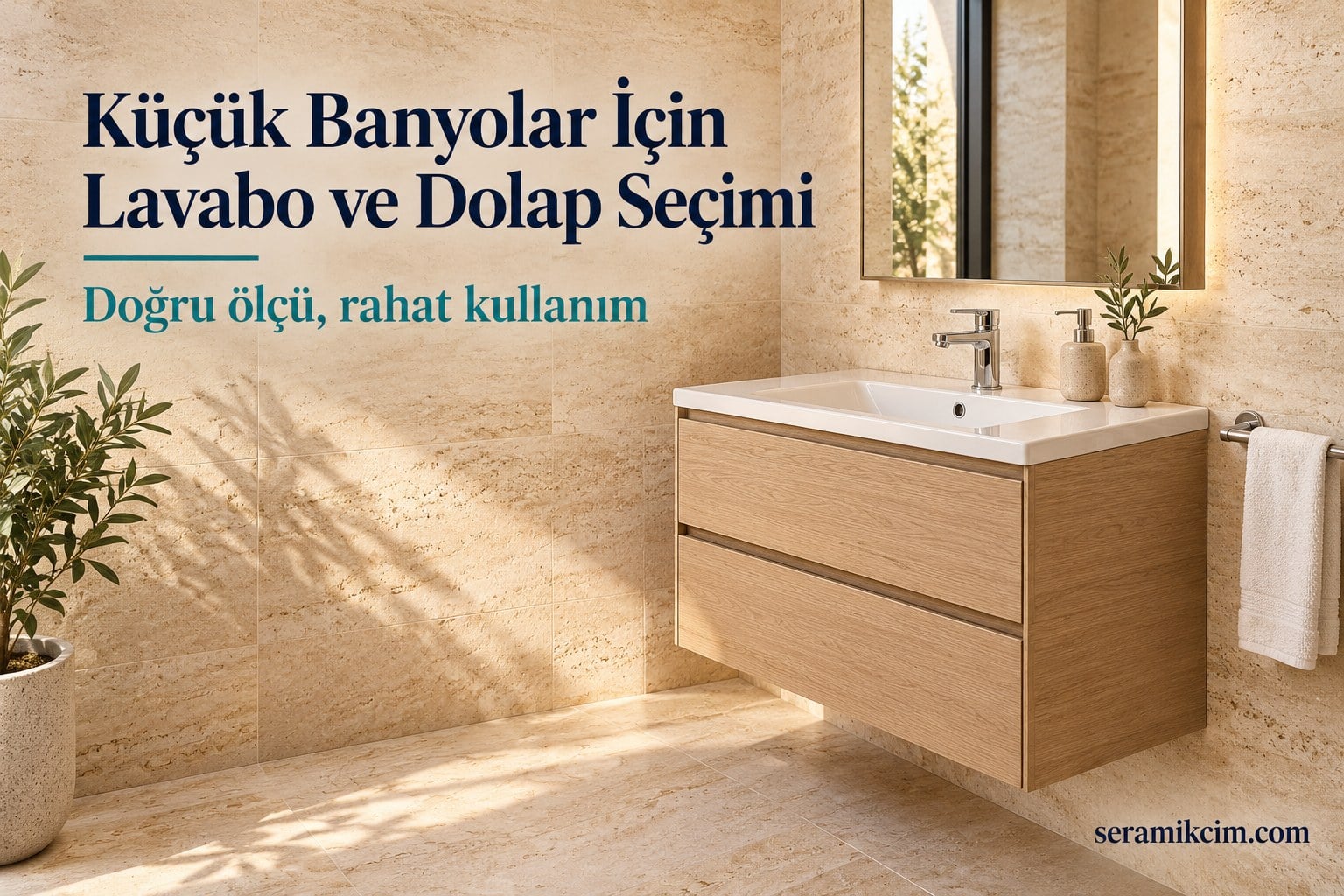 Küçük Banyolar İçin Lavabo ve Dolap Ölçüsü Nasıl Seçilir?