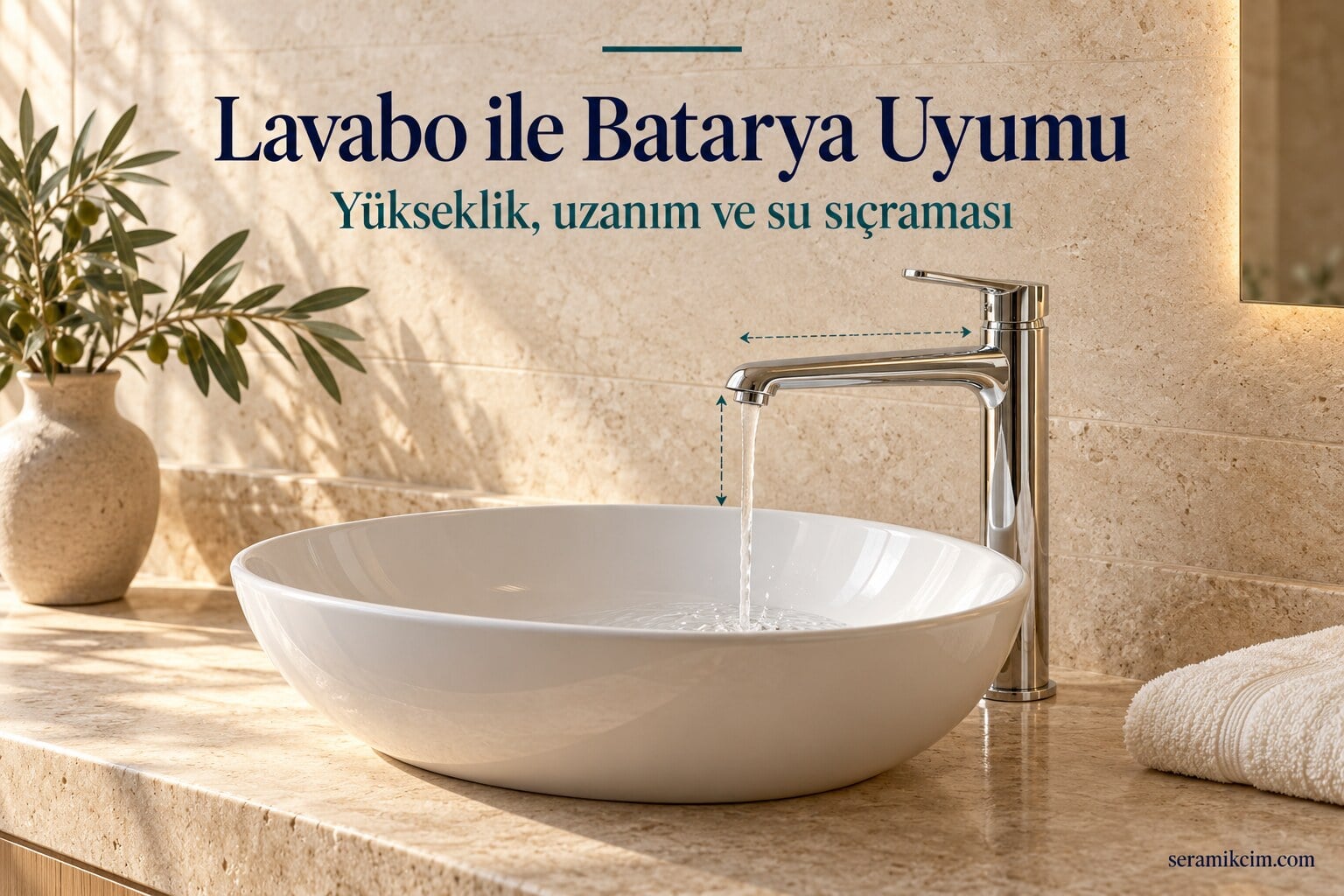 Lavabo ile Batarya Uyumu: Yükseklik, Uzunluk ve Su Sıçraması