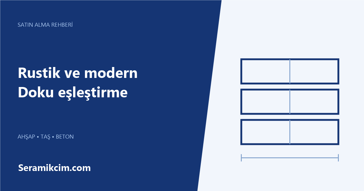 Rustik ve modern — Doku eşleştirme