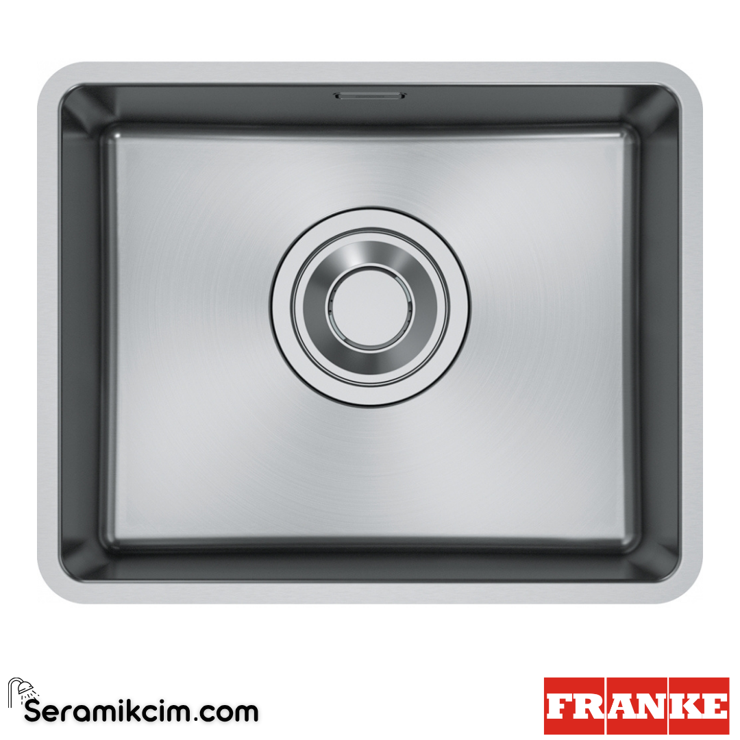 Franke Maris Quiet MRX 110-50 Tezgahaltı Dikdörtgen 540x440mm Paslanmaz Çelik Eviye İnox 122.0694.477