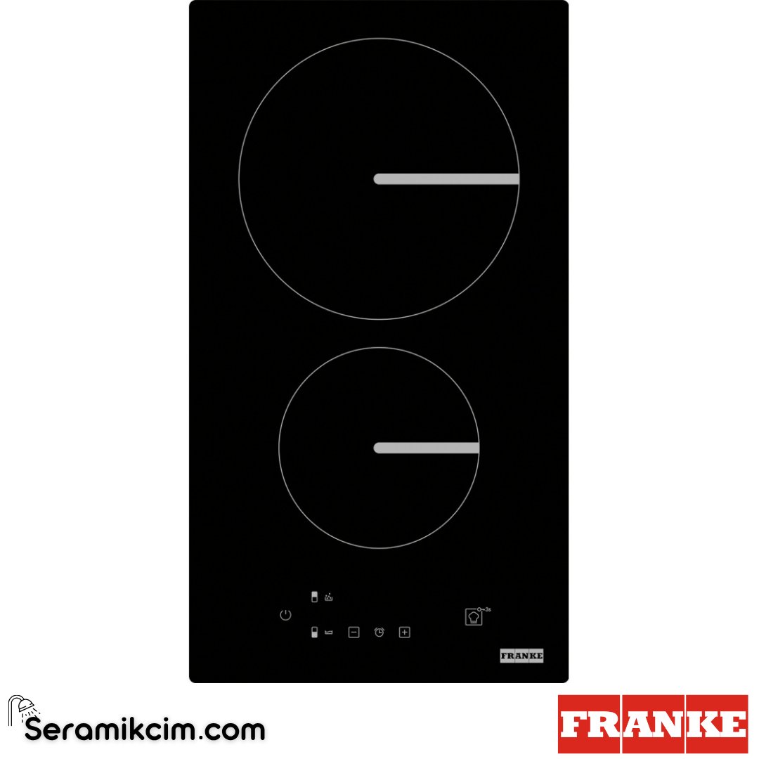 Franke Smart FSM 302 I BK Tezgahüstü-Tezgaha Sıfır 2 Gözlü 284x510mm İndüksiyonlu Elektrikli Ocak Siyah Cam 108.0606.106