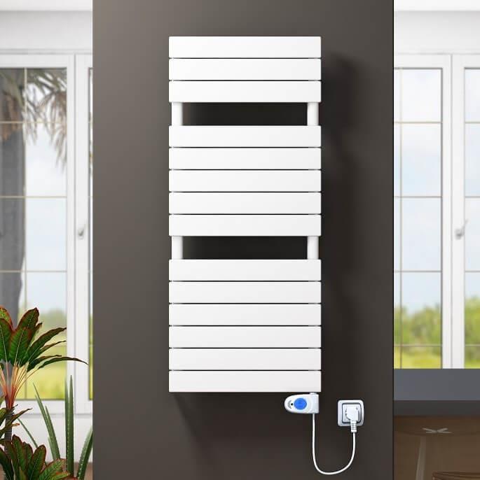 10H Elektrikli Havlupan 500x1180 Beyaz (Musa Termostat) 600 W