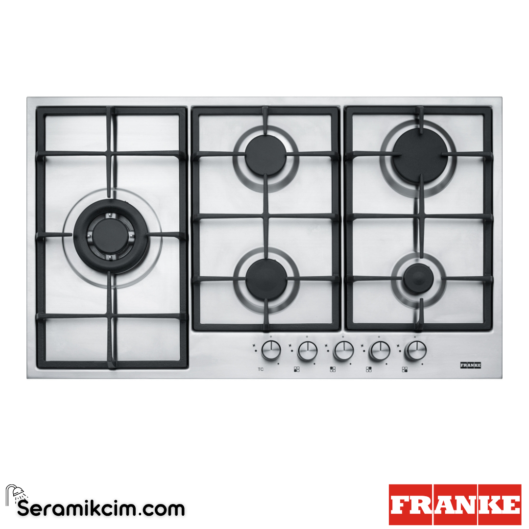 Franke Smart Linear FHNL 905 4G TC XS C Tezgahüstü 5 Gözlü 860x510mm Gazlı Ocak Inox 106.0489.673
