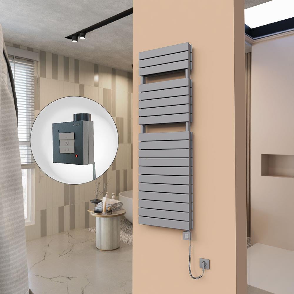 21H Elektrikli Havlupan 500x1550 Antrasit Ktx1 1000 Watt Spiral Kablolu