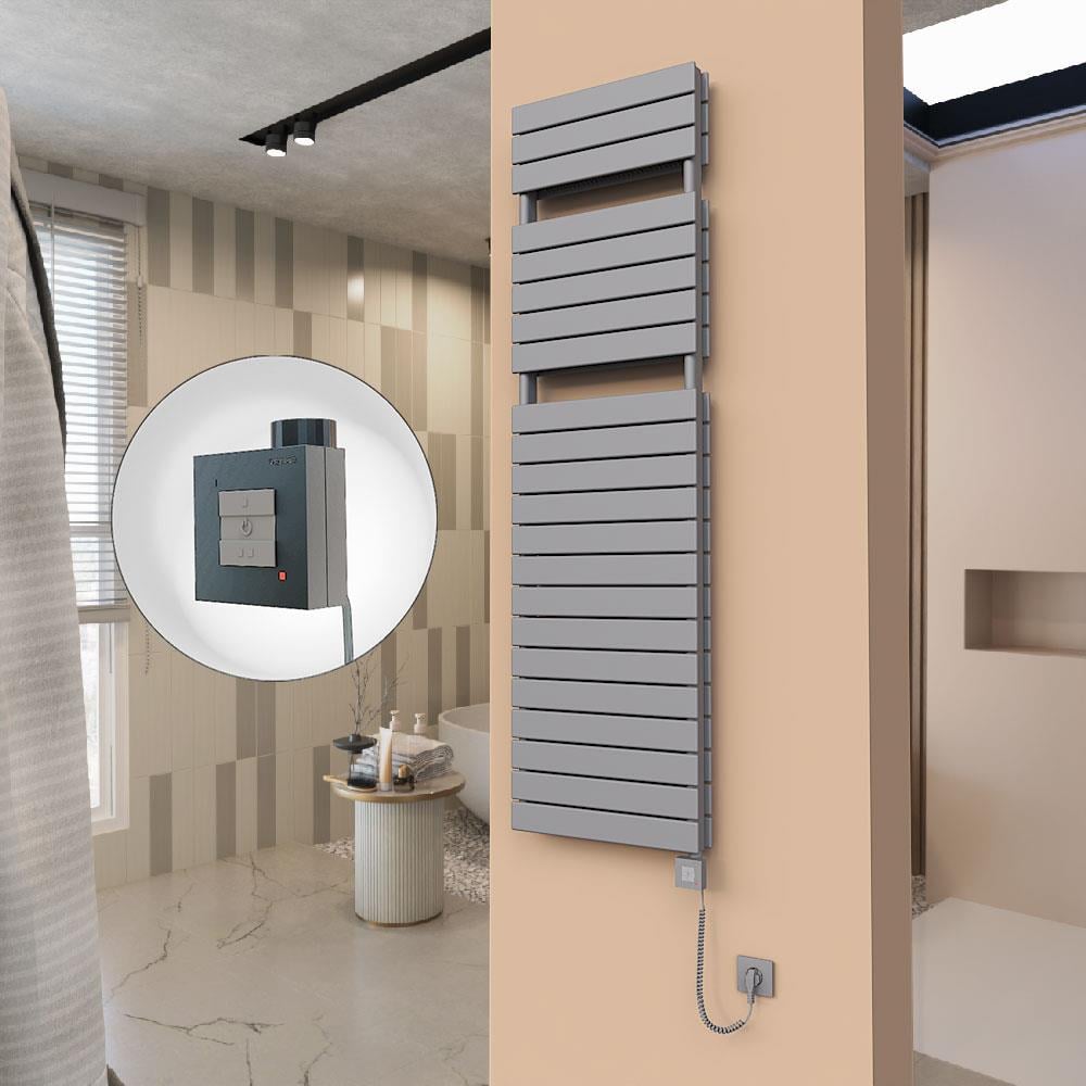21H Elektrikli Havlupan 500x1772 Antrasit Ktx1 1000 Watt Spiral Kablolu