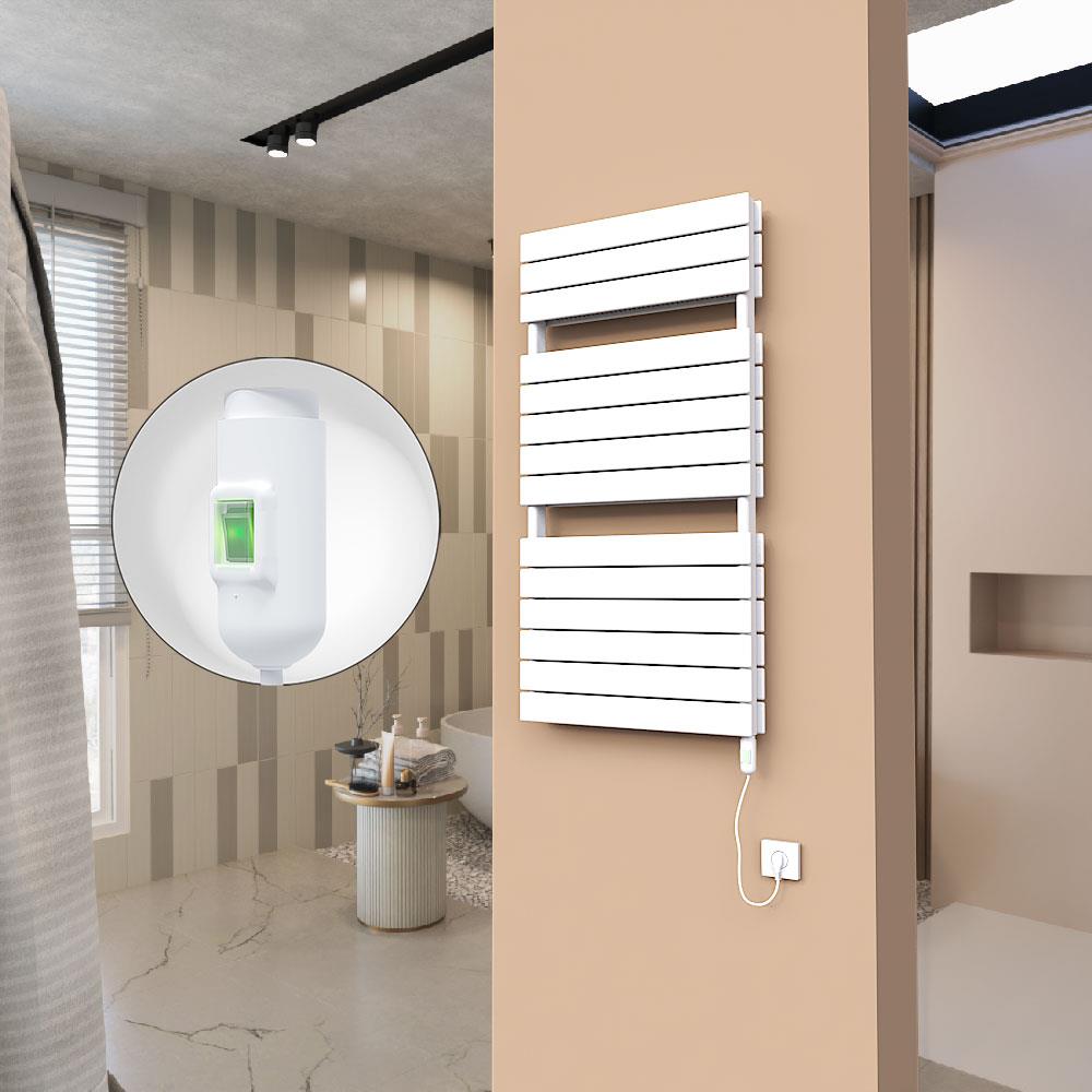 21H Elektrikli Havlupan 600x1180 Beyaz (On/Off Düğmeli) 1200 W