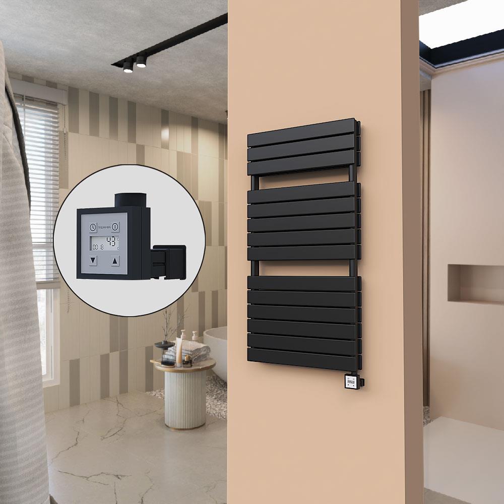 21H Elektrikli Havlupan 600x1180 Mat Siyah Ktx3 1000 W
