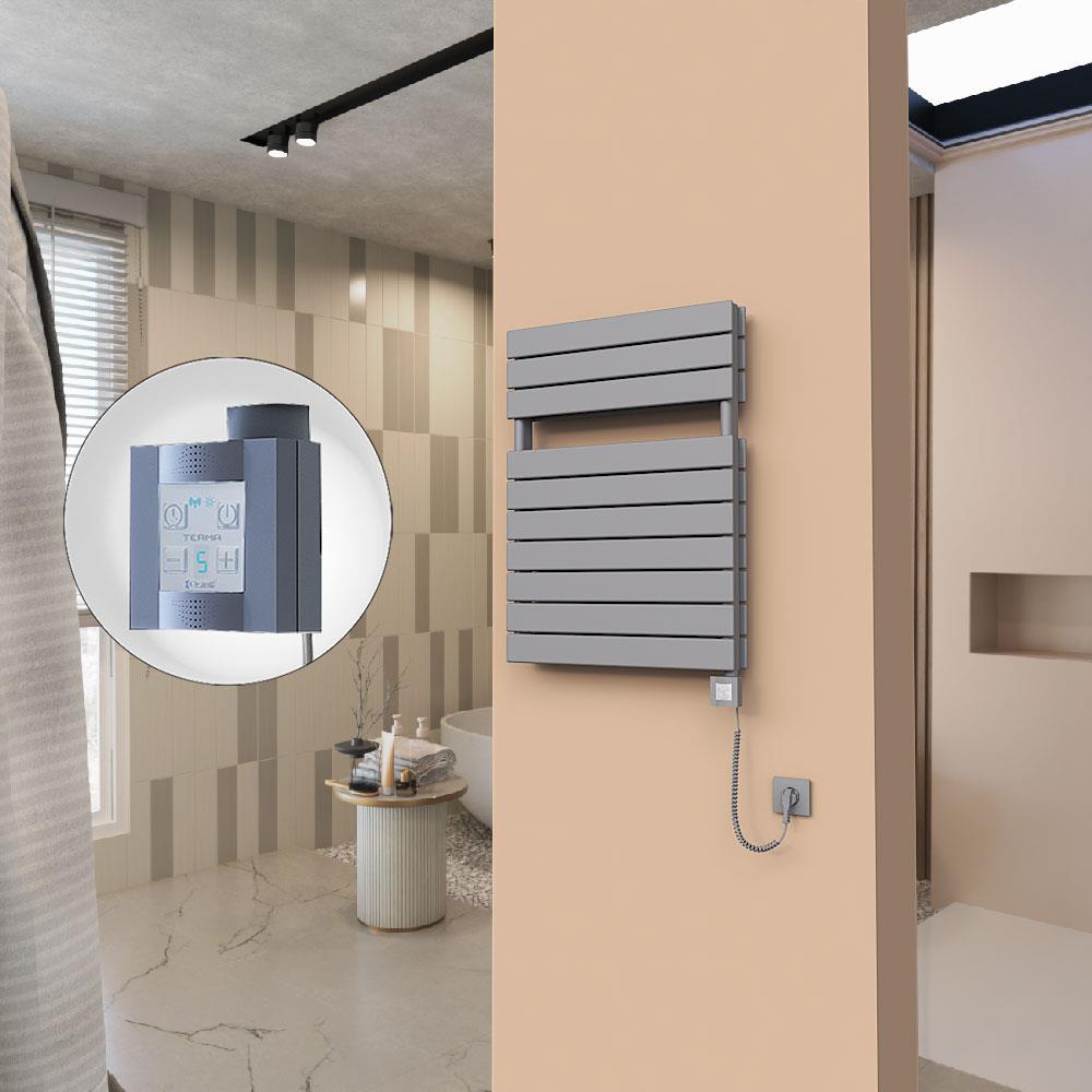 21H Elektrikli Havlupan 600x810 Antrasit Ktx4 1000 Watt Spiral Kablolu