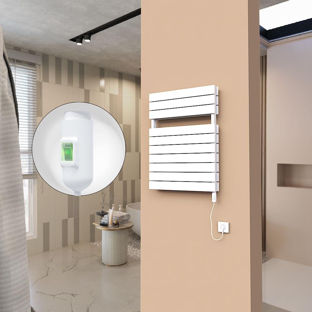 21H Elektrikli Havlupan 600x810 Beyaz (On/Off Düğmeli) 900 W
