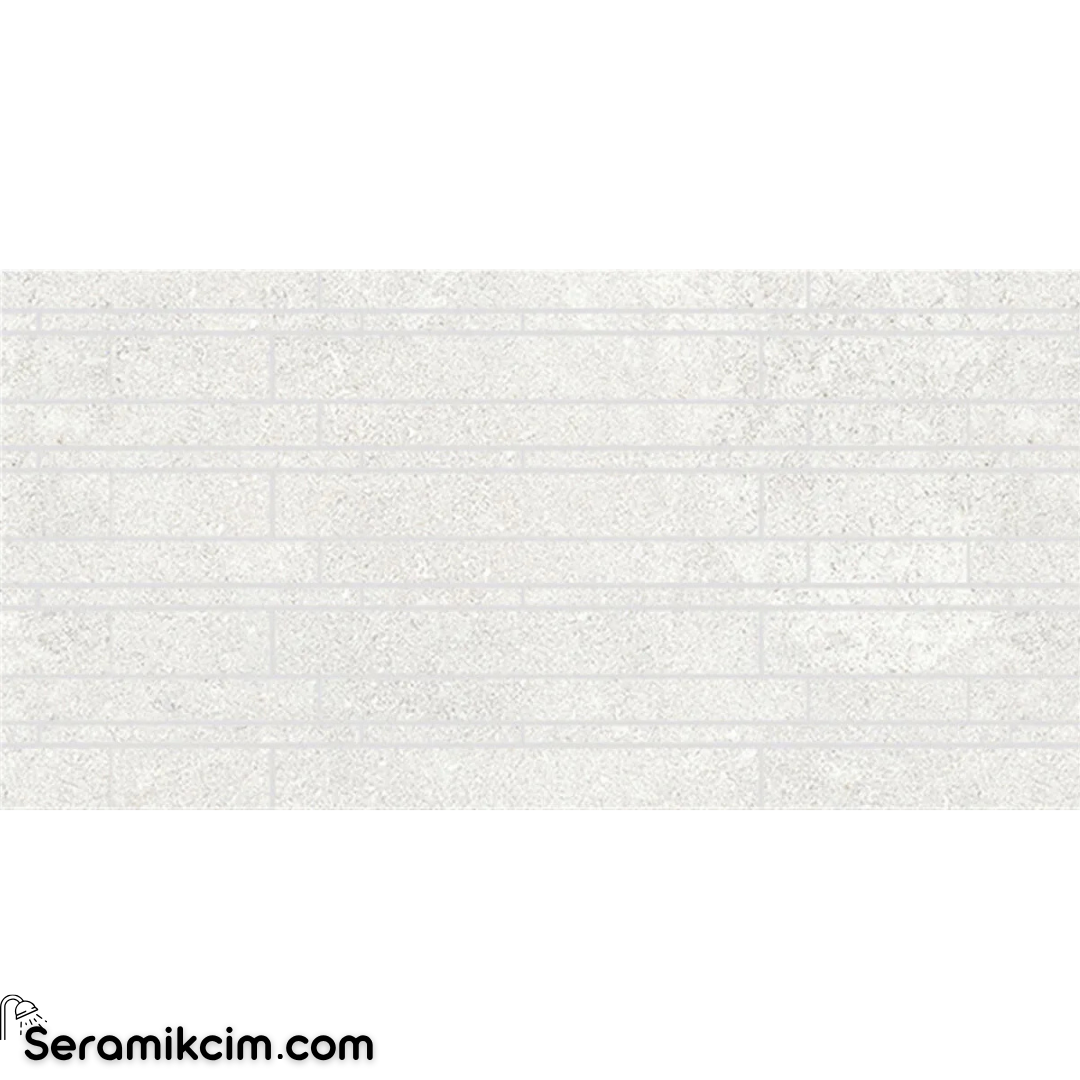 30X60 Newcon Beyaz Kombı Mozaık R9 7Lpr