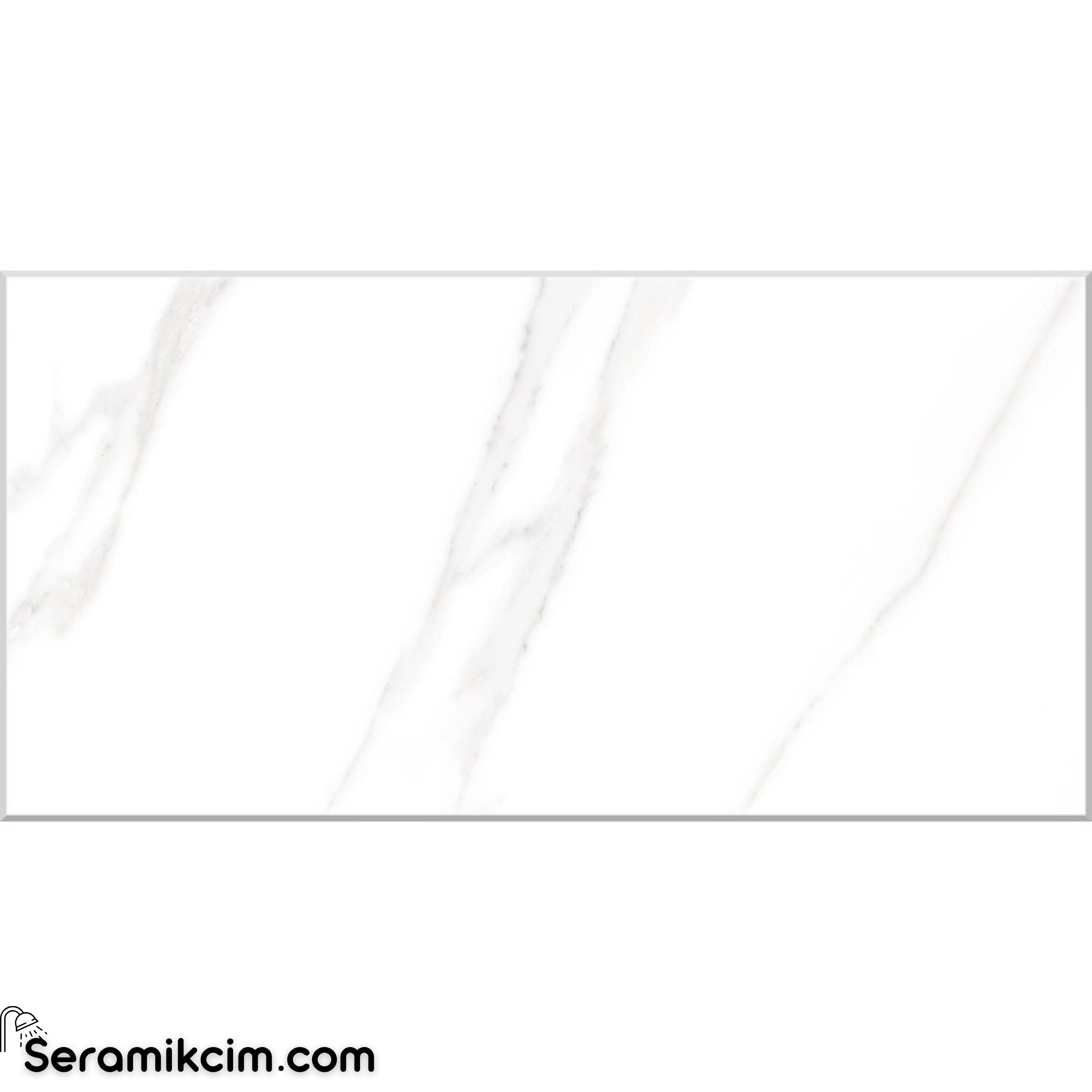 30X60D Marmori Calacatta Beyaz Parlak7.5mm Nr