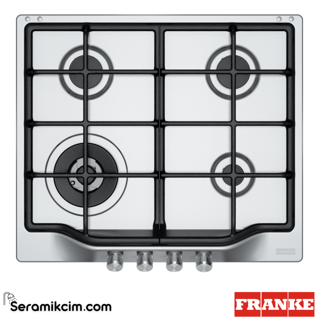 Franke Trendline FHTL 604 3G TC XS C Tezgahüstü 4 Gözlü 590x510mm Gazlı Ocak Inox 106.0183.016