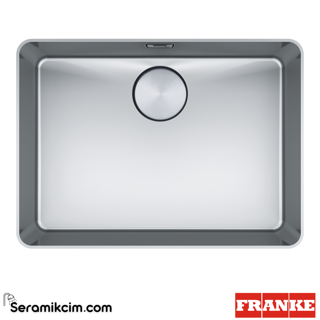 Franke Mythos MYX 210-55 Tezgahüstü-Tezgaha Sıfır Dikdörtgen 562x412mm Paslanmaz Çelik Eviye İnox 127.0655.173