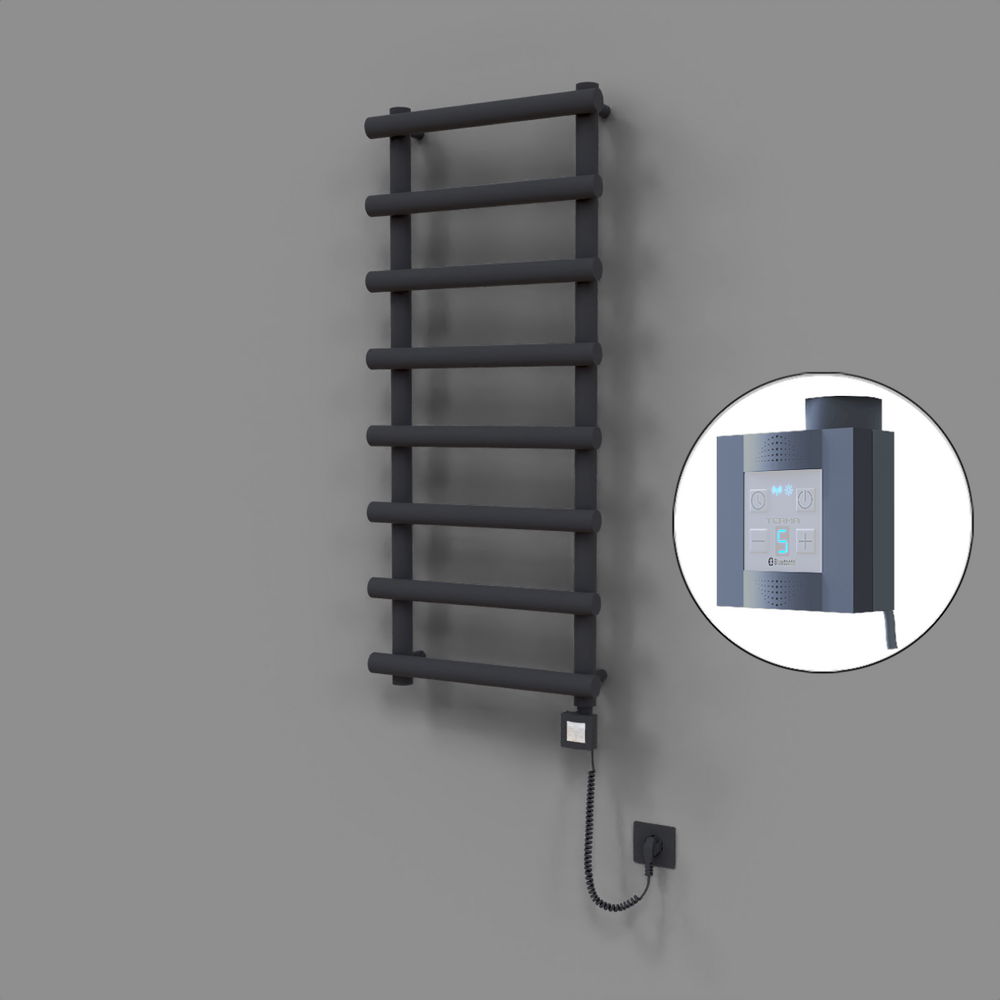 Amazon Dekoratif Elektrikli Havlupan 500x1150 Koyu Antrasit (KTX4 Termostat) 600W Spiral Kablolu