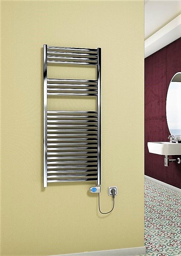 Barbados Elektrikli Havlupan 600 Watt 500x1200 Krom (Musa Termostat)