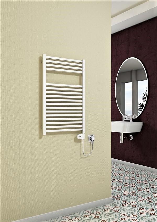 Barbados Elektrikli Havlupan 600 Watt 500x800 Beyaz (Thesis Termostat)