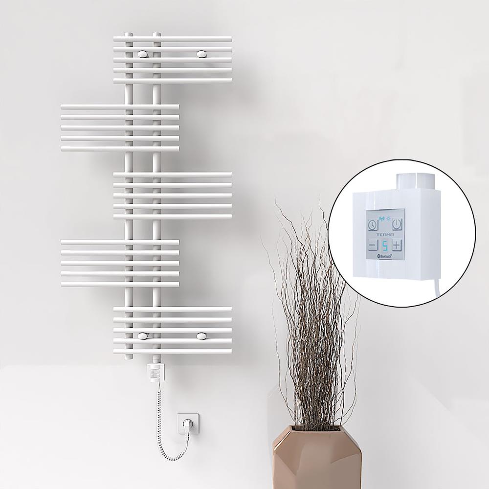 FIJI Elektrikli Havlupan 650x1250 Beyaz (KTX4 Termostat) 600W Spiral Kablolu