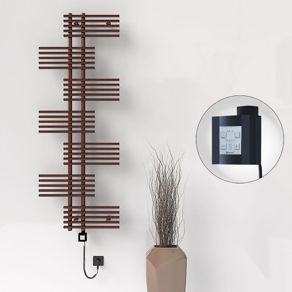 FIJI Elektrikli Havlupan 650x1762 Bakır Eskitme (KTX4 Termostat) 600W Spiral Kablolu
