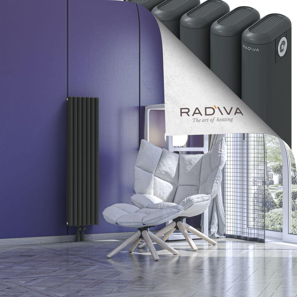 Kotto Alüminyum Radyatör 1200x311 Koyu Antrasit