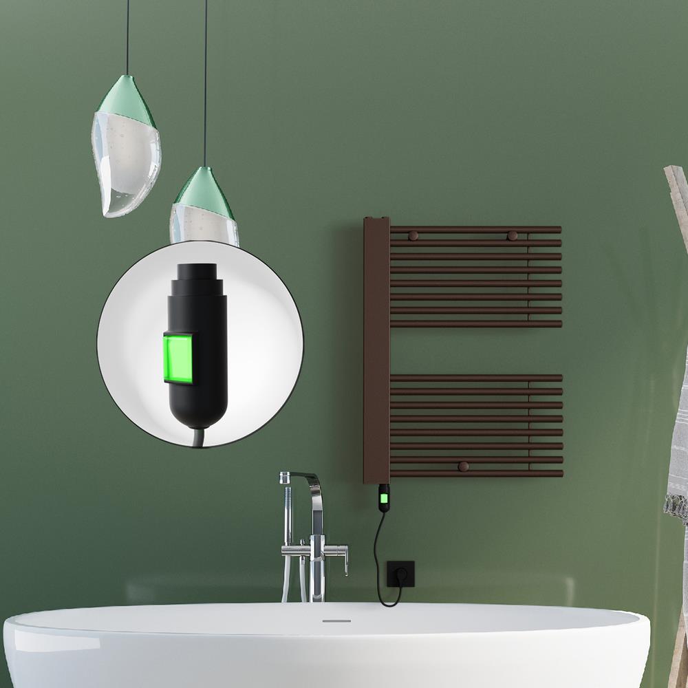 MALE Elektrikli Havlupan 600x800  Bakır Eskitme (On/Off Düğmeli) 300W